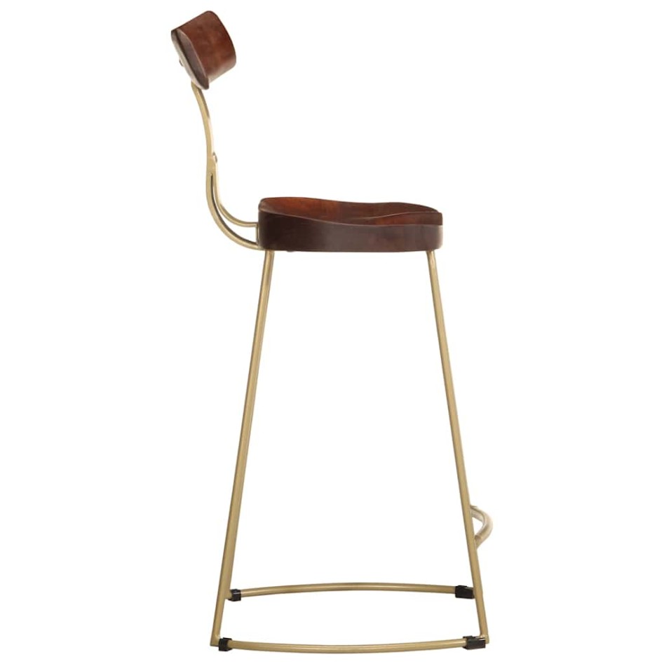 Taburetes de barra 2 uds 49x43x88 cm madera maciza de