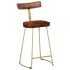 Taburetes de barra 2 uds 49x43x88 cm madera maciza de