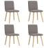 Sillas de comedor 4 unidades tela