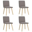 Sillas de comedor 4 unidades tela taupe