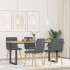 Sillas de comedor giratorias 4 unidades tela gris