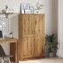 Estantería de madera ingeniería roble artisan 82,5x30,5x150