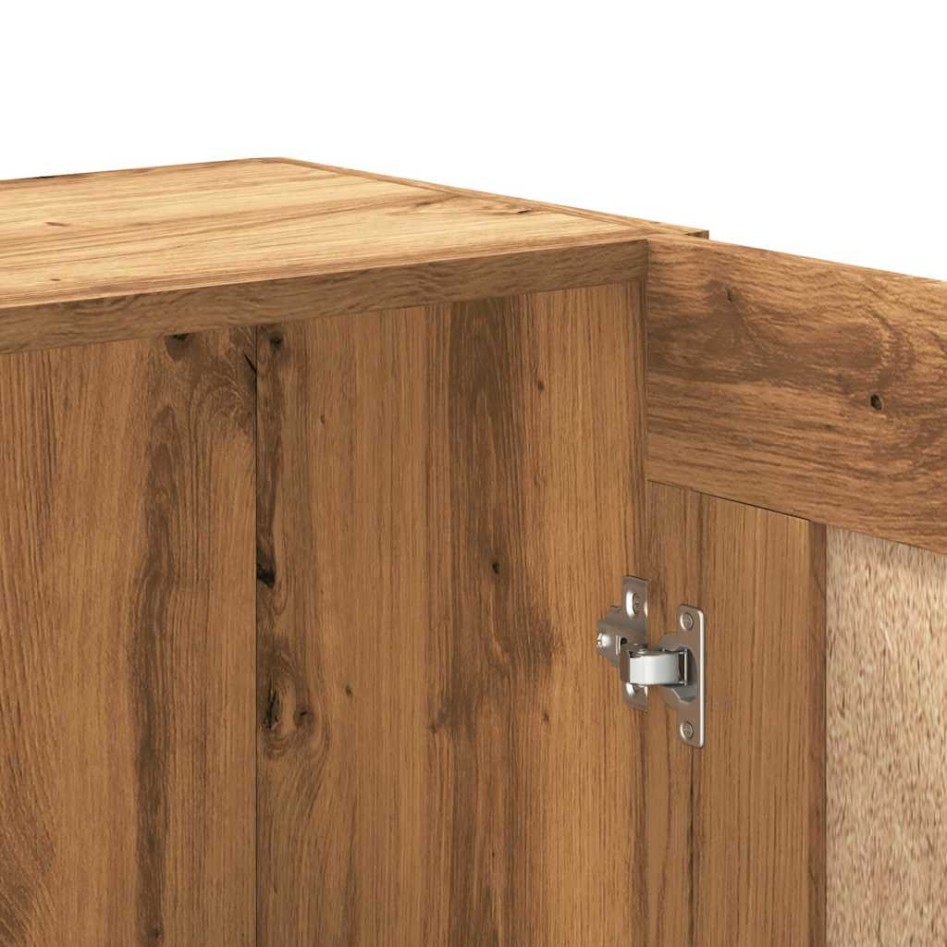 Estantería de madera ingeniería roble artisan 82,5x30,5x150