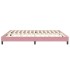 Cama box spring sin colchón rosa terciopelo 200x210