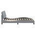 Estructura de cama sin colchón tela gris claro 120x200