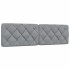 Cama sin colchón tela gris claro 180x200