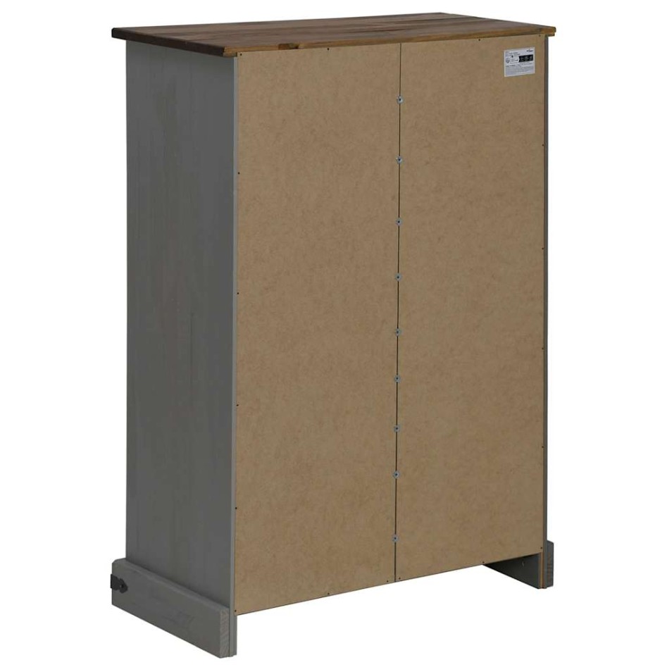 Vinoteca  HALDEN con botelleros y puerta corredera gris