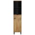 Mueble de baño de madera maciza de mango marrón 38x33x160