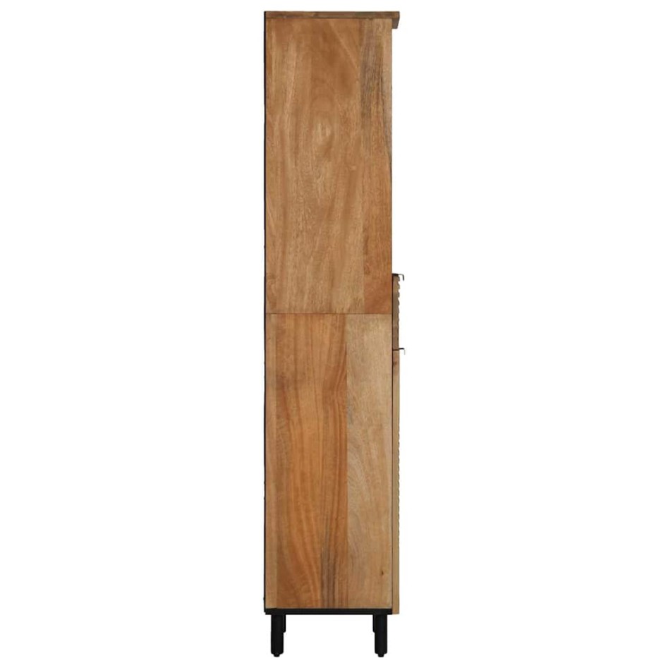 Mueble de baño de madera maciza de mango marrón 38x33x160