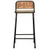 Taburetes de barra 4 uds 46x35,5x80 madera maciza