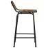 Taburetes de barra 4 uds 46x35,5x80 madera maciza