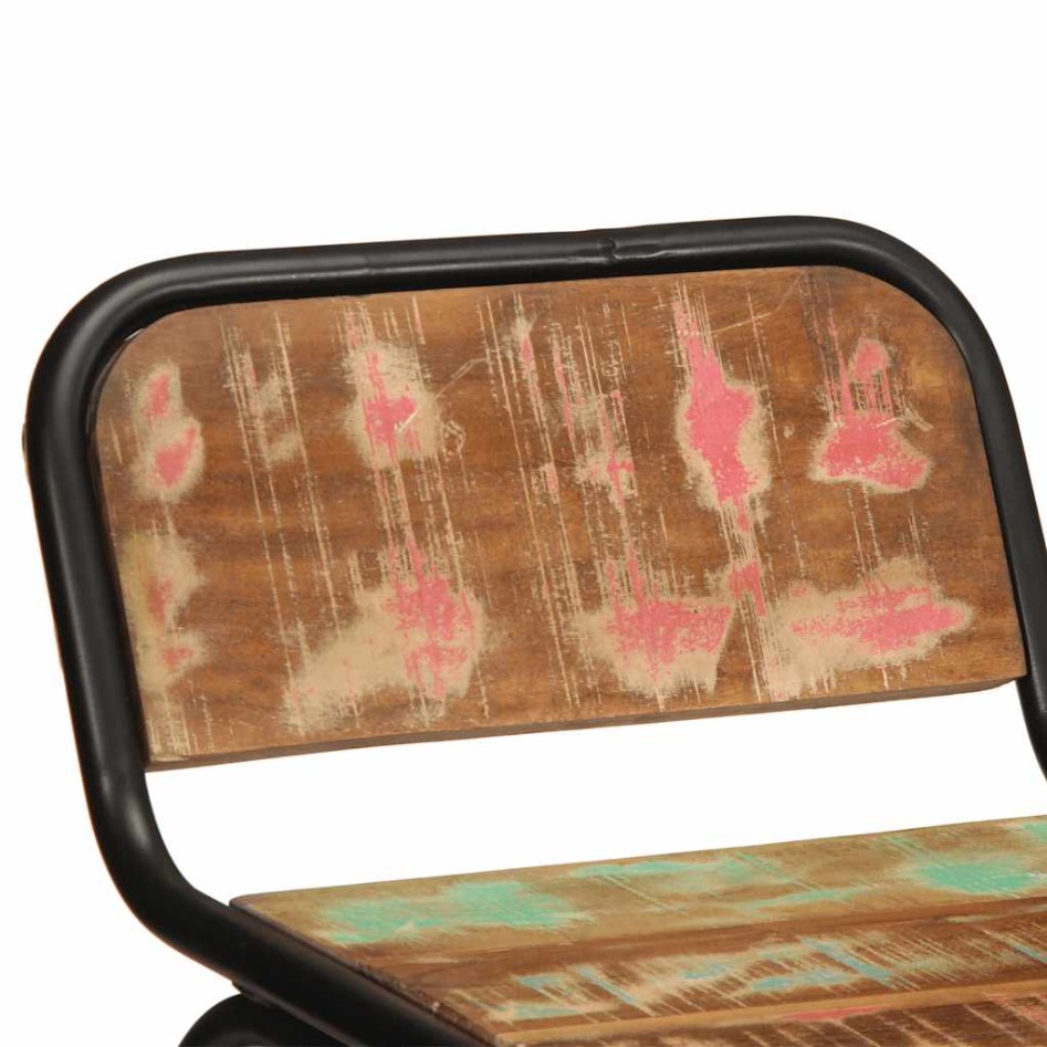 Taburetes de barra 4 uds 46x35,5x80 madera maciza