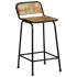 Taburetes de barra 4 uds 46x35,5x80 madera maciza