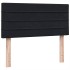 Cama box spring con colchón terciopelo negro 90x220