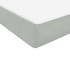 Cama box spring con colchón terciopelo gris claro 80x220