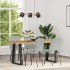 Sillas de comedor 4 unidades terciopelo gris