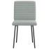 Sillas de comedor 4 unidades terciopelo gris