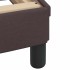 Estructura cama con LED sin colchón marrón oscuro 120x200