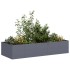 Jardinera acero gris antracita 200x80x40