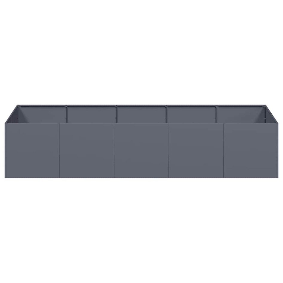 Jardinera acero gris antracita 200x80x40