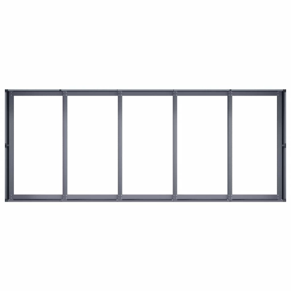 Jardinera acero gris antracita 200x80x40