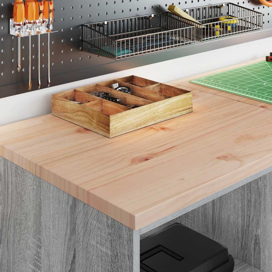 Armarios 6 uds para garaje madera ingeniería gris