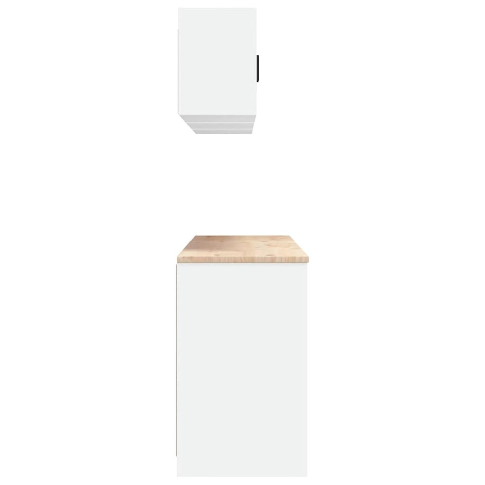 Armarios 6 uds para garaje madera de ingeniería