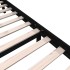 Estructura de cama de madera maciza de pino negro 140x190