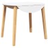 Mesa de comedor natural madera maciza roble