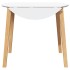 Mesa de comedor natural madera maciza roble