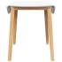 Mesa de comedor natural madera maciza roble