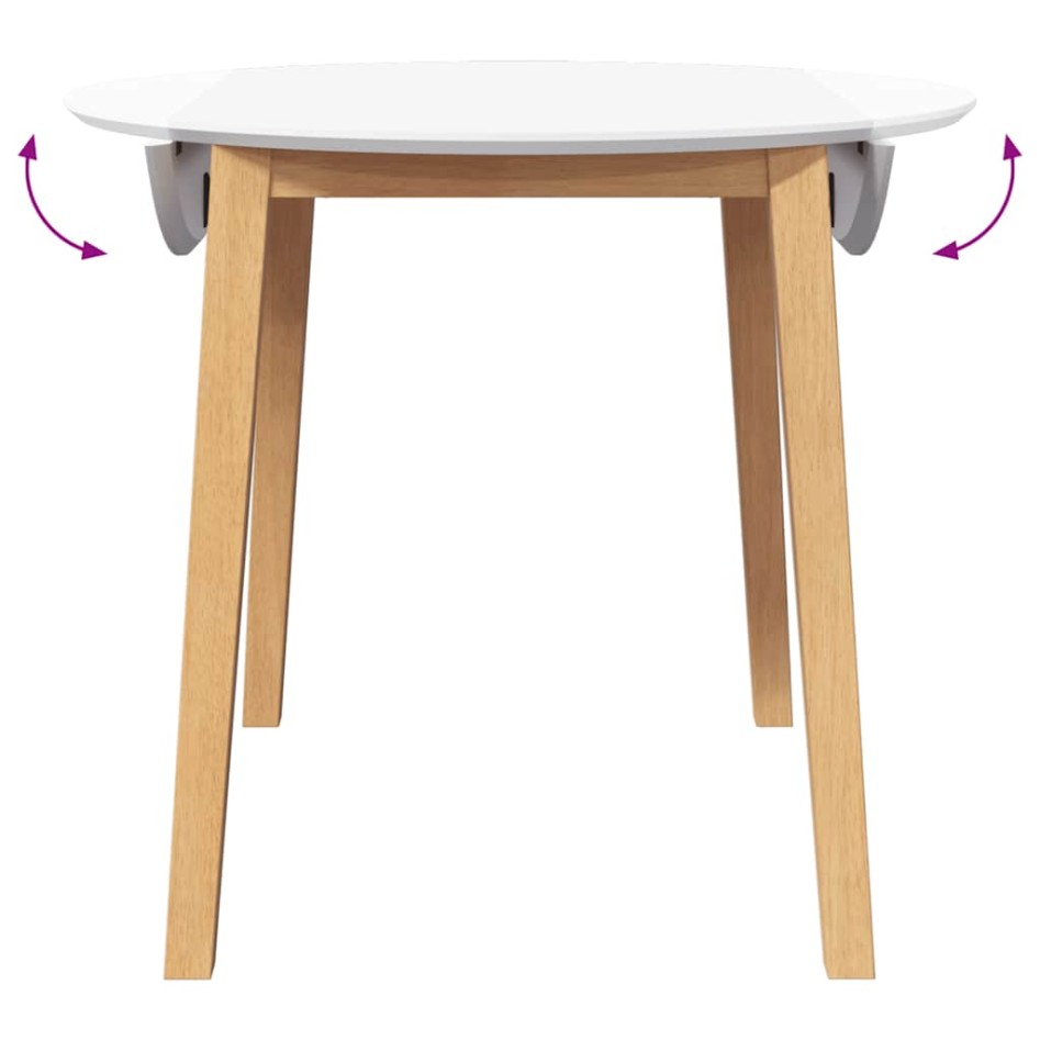 Mesa de comedor natural madera maciza roble