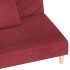 Sofá cama de 2 plazas con dos almohadas tela color