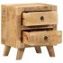 Mesilla de noche 2 uds 40x32x46 cm madera mango