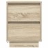 Mesillas de noche con luces LED 2 uds roble sonoma 38x34x50