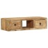 Mueble de TV de pared madera maciza mango rugosa 100x32x25