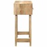 Mesa consola madera maciza de mango rugosa 90x32x75