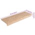 Alfombrilla escalera 30 uds 65x21x4 cm