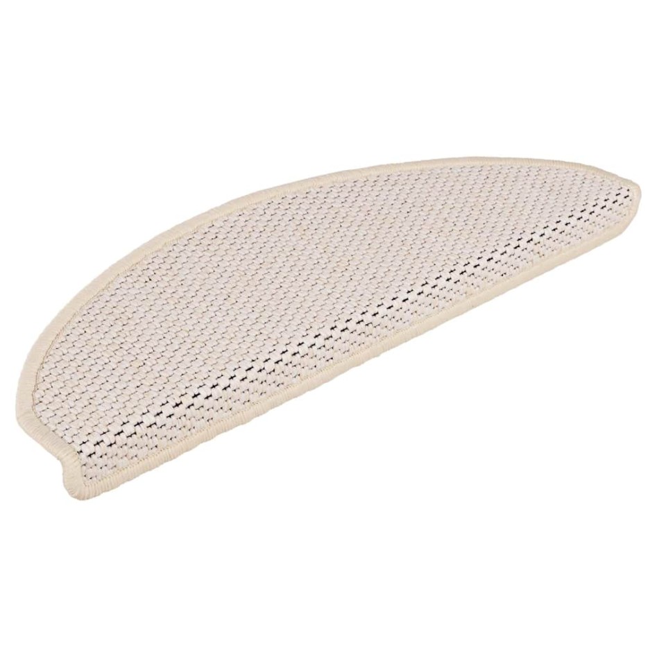 Alfombra autoadhesiva escalera sisal 30 uds 65x21x4 cm