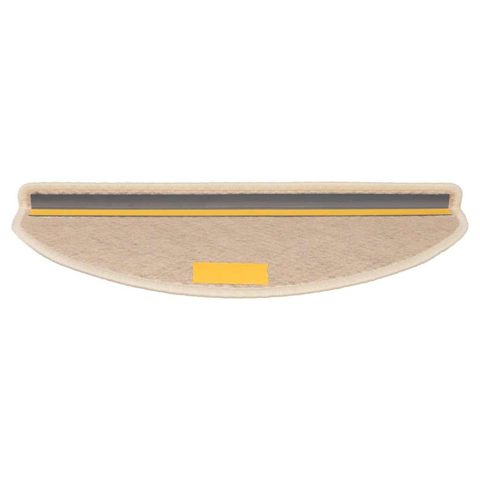 Alfombra autoadhesiva escalera sisal 30 uds 65x21x4 cm