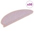 Alfombra autoadhesiva escalera sisal 30 uds 65x21x4 cm