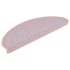 Alfombra autoadhesiva escalera sisal 30 uds 65x21x4 cm