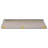 Alfombra autoadhesiva escalera sisal 30 uds 65x21x4 cm