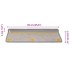Alfombra autoadhesiva escalera sisal 30 uds 65x21x4 cm