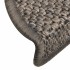 Alfombra autoadhesiva escalera sisal 30 uds marrón