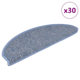 Alfombra autoadhesiva escalera sisal 30 uds 65x21x4 cm