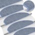 Alfombra autoadhesiva escalera sisal 30 uds 65x21x4 cm