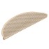 Alfombra autoadhesiva escalera sisal 30 uds 56x17x3 cm