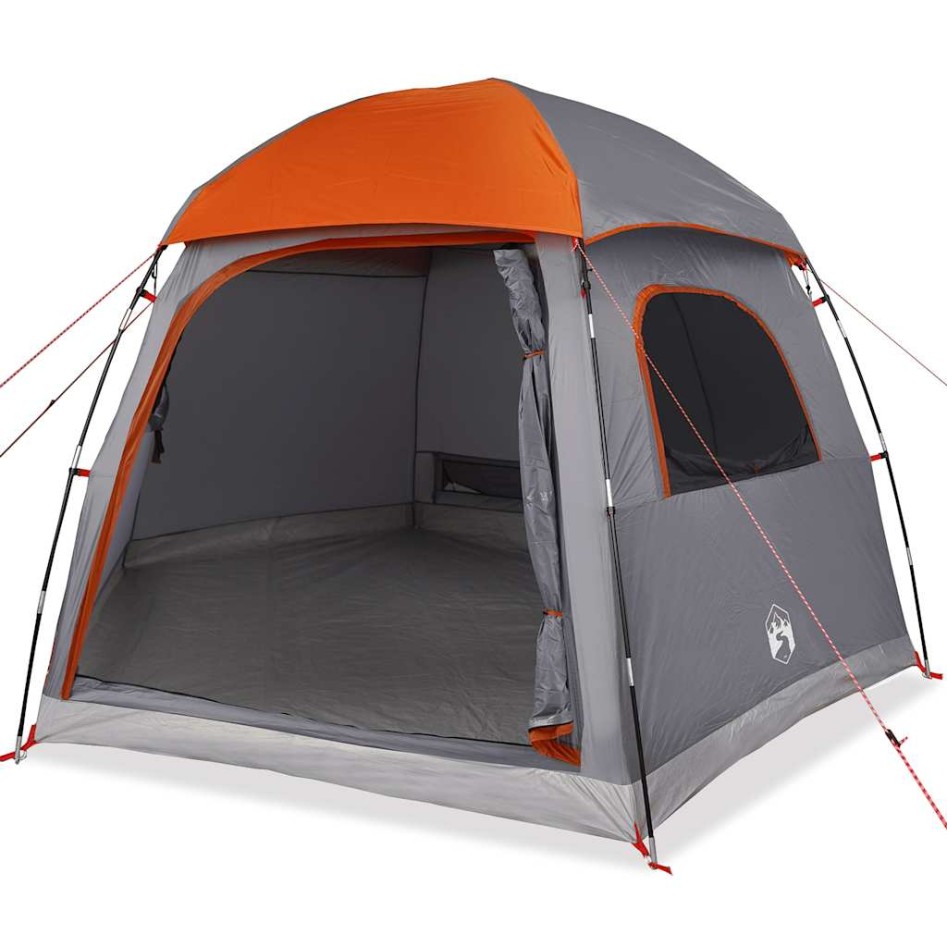 Tienda familiar Igloo para 6 personas impermeable gris
