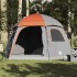 Tienda familiar Igloo para 6 personas impermeable gris